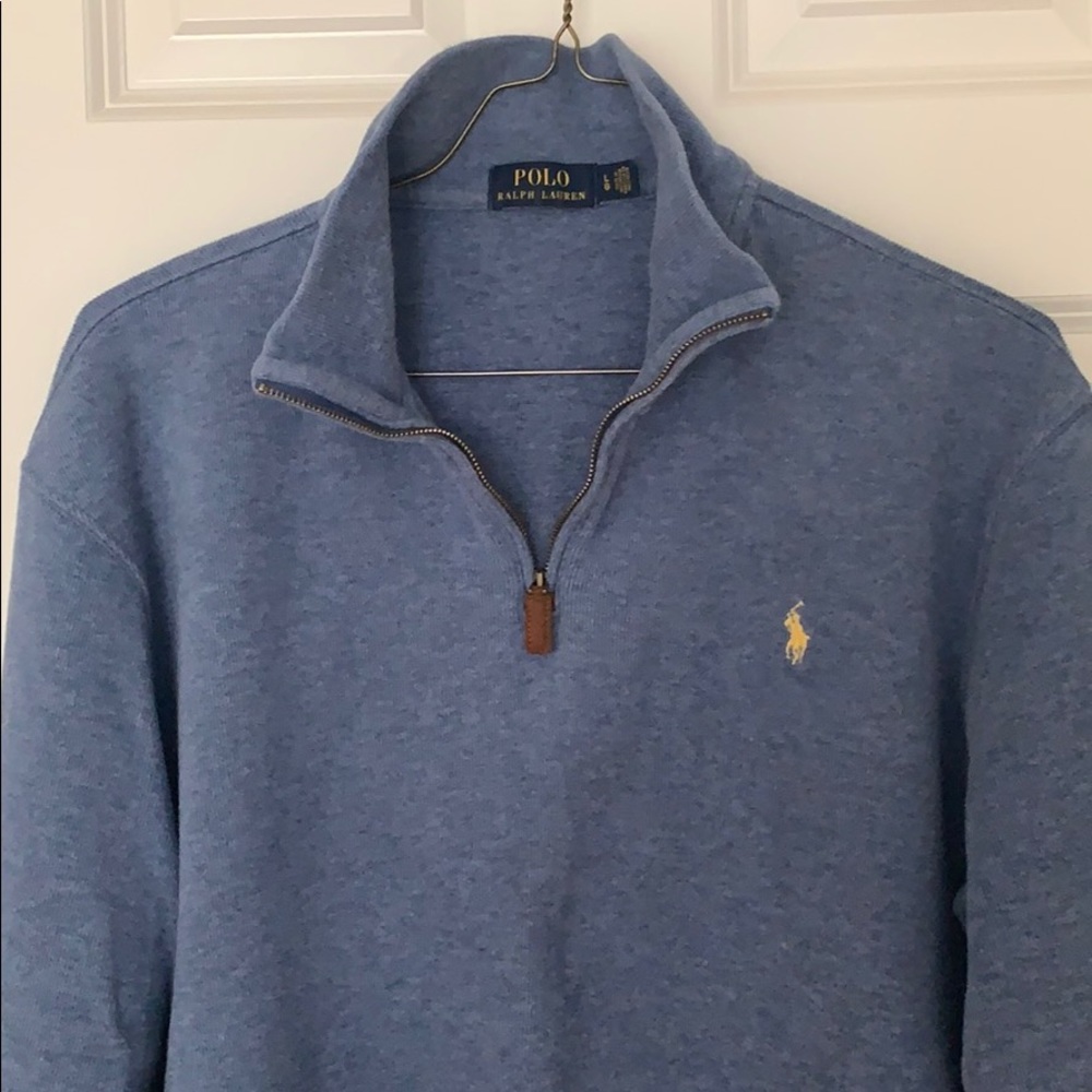 Men’s quarter zip pullover sweatshirt
